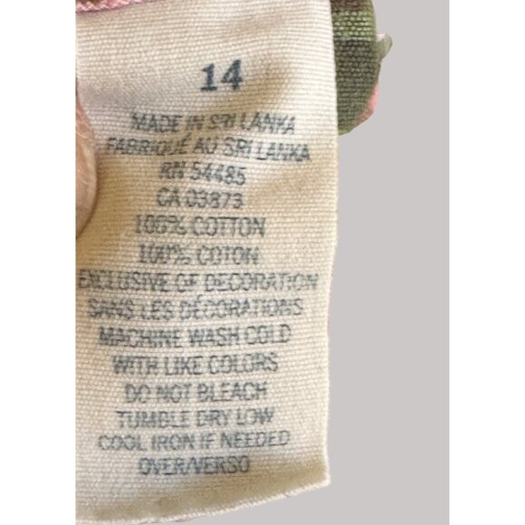 American Eagle Size 14  Plaid Print Cotton Summer Shorts Button Accents Pockets - Picture 8 of 12